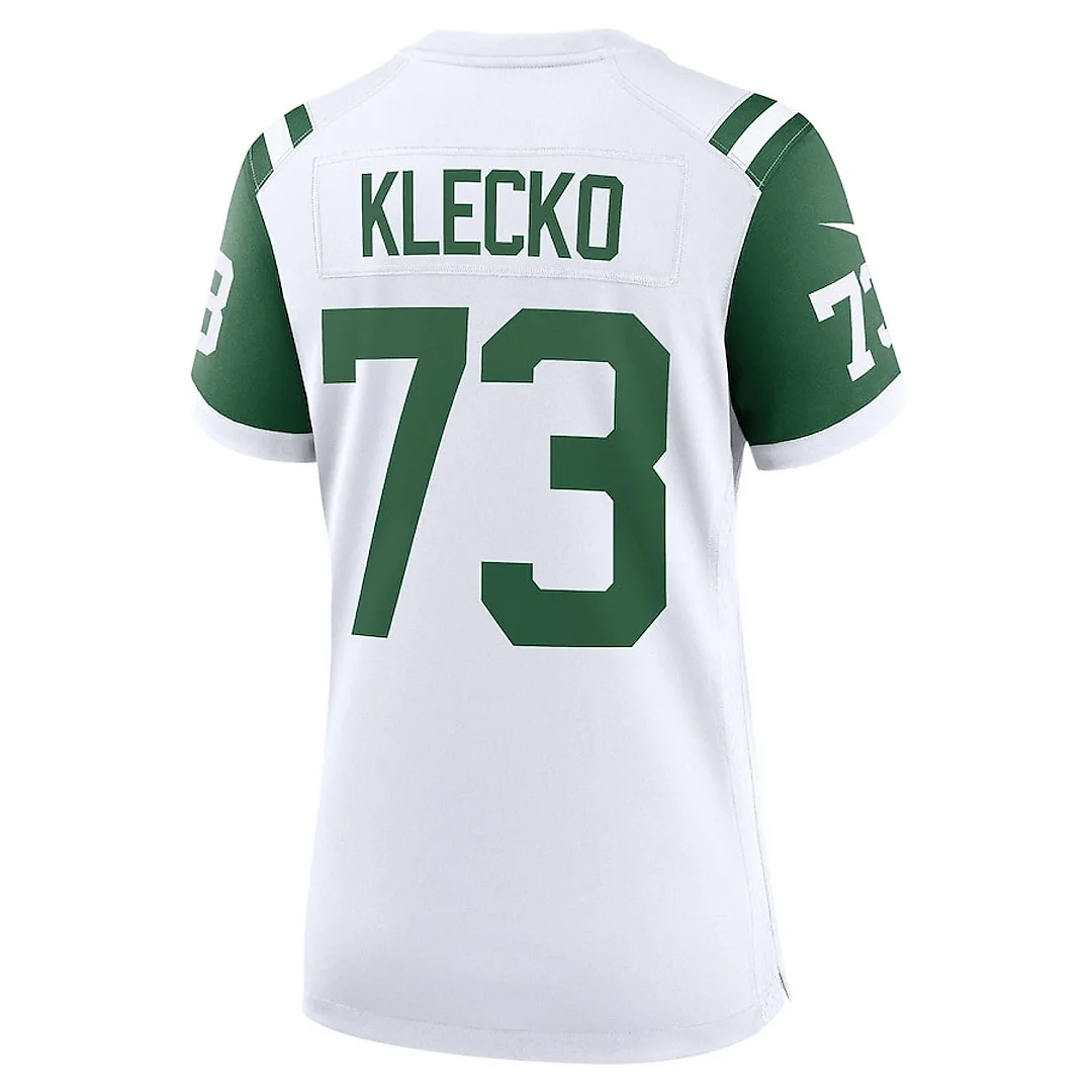 Zennovawear Joe Klecko 73 New York Jets Women's Classic Alternate Retired Player Game Jersey - White