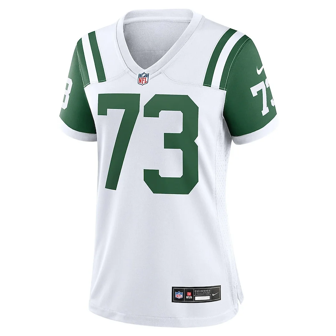 Zennovawear Joe Klecko 73 New York Jets Women's Classic Alternate Retired Player Game Jersey - White