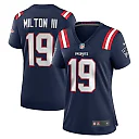 Zennovawear Joe Milton III 19 New England Patriots Women's Game Jersey - Navy