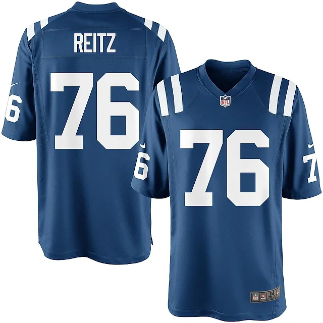 Zennovawear Joe Reitz 76 Indianapolis Colts YOUTH Team Color Game Jersey