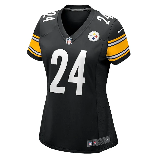 Zennovawear Joey Porter Jr. 24 Pittsburgh Steelers Women's Game Jersey - Black