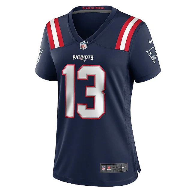 Zennovawear Joey Slye 13 New England Patriots Women's Team Game Jersey - Navy