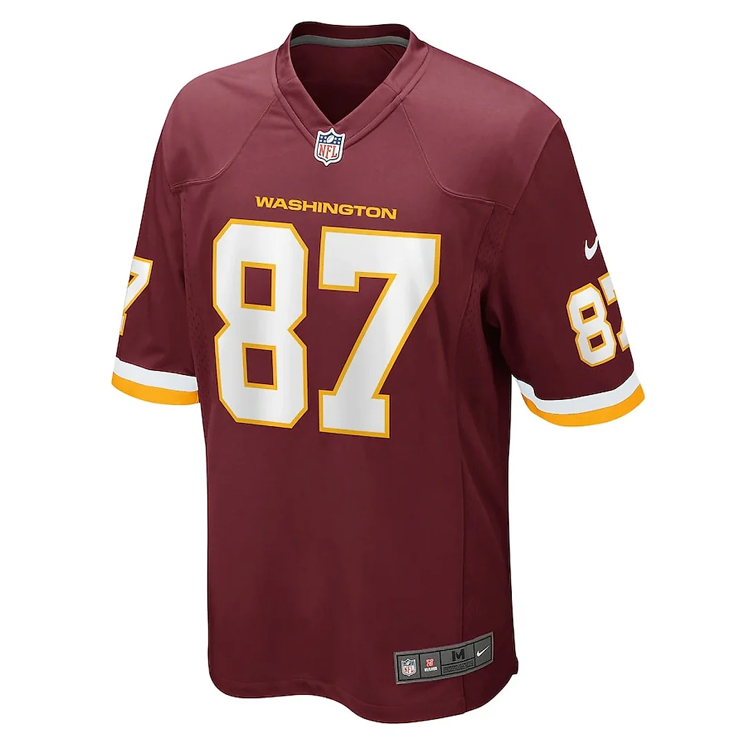 Zennovawear John Bates 87 Washington Football Team Men Game Jersey - Burgundy