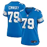 Zennovawear John Cominsky 79 Detroit Lions Women's Team Game Jersey - Blue
