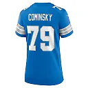Zennovawear John Cominsky 79 Detroit Lions Women's Team Game Jersey - Blue