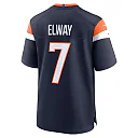 Zennovawear John Elway 7 Denver Broncos Alternate Game Retired Men Jersey - Navy