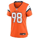 Zennovawear John Franklin-Myers 98 Denver Broncos Women's Team Game Jersey - Orange