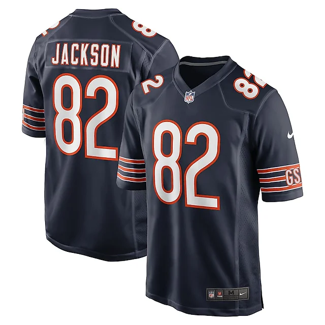 Zennovawear John Jackson 82 Chicago Bears Game Men Jersey - Navy