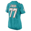 Zennovawear John Jenkins 77 Miami Dolphins Women Game Jersey - Aqua