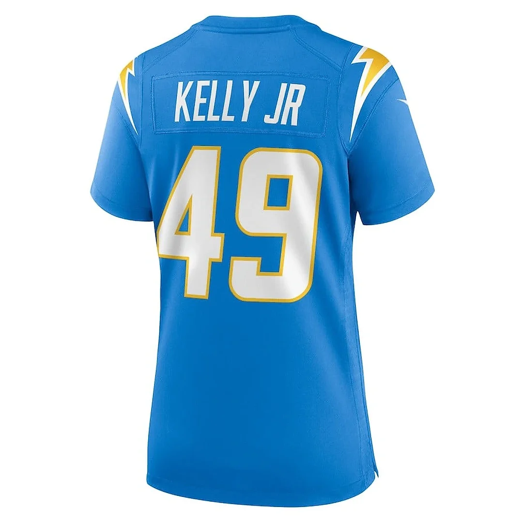 Zennovawear John Kelly Jr. 49 Los Angeles Chargers Women's Team Game Jersey - Powder Blue