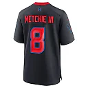Zennovawear John Metchie III 8 Houston Texans 2nd Alternate Game Men Jersey - Navy