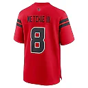 Zennovawear John Metchie III 8 Houston Texans Alternate Game Men Jersey - Red