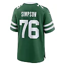 Zennovawear John Simpson 76 New York Jets Team Game Men Jersey - Legacy Green