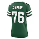 Zennovawear John Simpson 76 New York Jets Women's Team Game Jersey - Legacy Green
