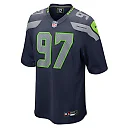 Zennovawear Johnathan Hankins 97 Seattle Seahawks Game Men Jersey - College Navy
