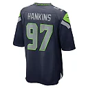 Zennovawear Johnathan Hankins 97 Seattle Seahawks Game Men Jersey - College Navy