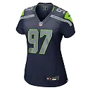 Zennovawear Johnathan Hankins 97 Seattle Seahawks Women's Team Game Jersey - College Navy