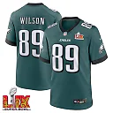 Zennovawear Johnny Wilson 89 Philadelphia Eagles Super Bowl LIX Jersey - Men's - Midnight Green