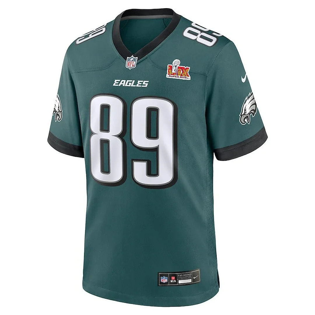 Zennovawear Johnny Wilson 89 Philadelphia Eagles Super Bowl LIX Jersey - Men's - Midnight Green