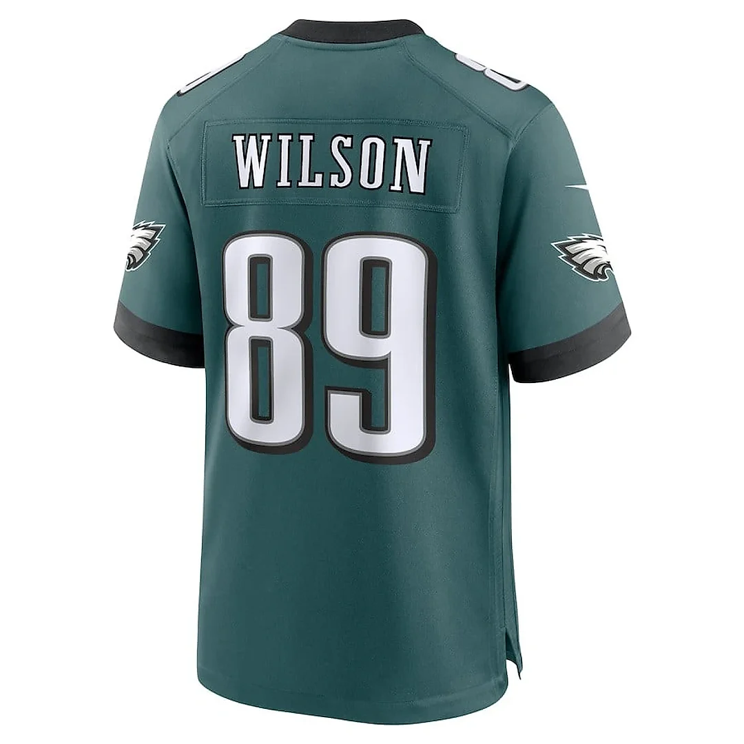 Zennovawear Johnny Wilson 89 Philadelphia Eagles Team Game Men Jersey - Midnight Green