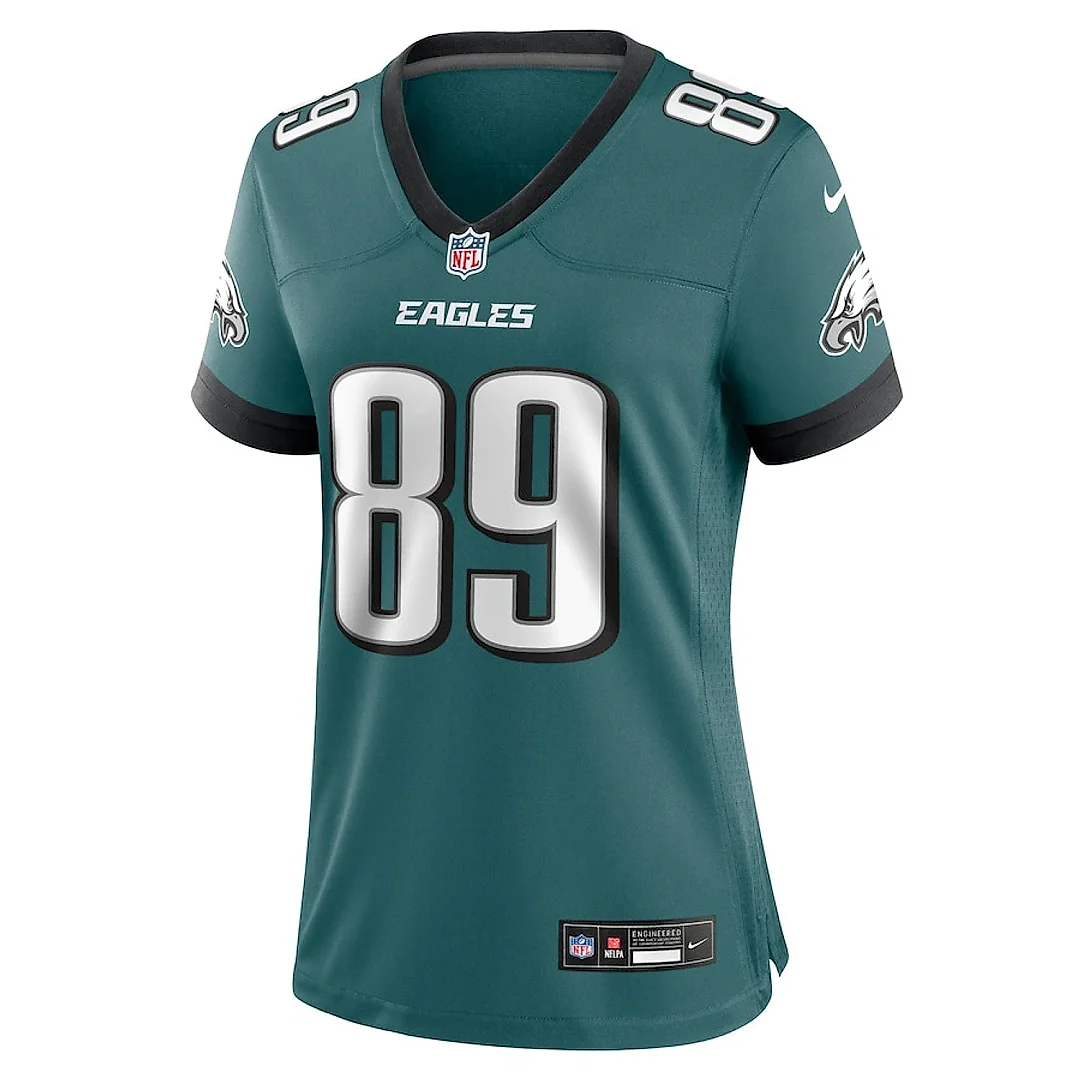 Zennovawear Johnny Wilson 89 Philadelphia Eagles Women's Team Game Jersey - Midnight Green