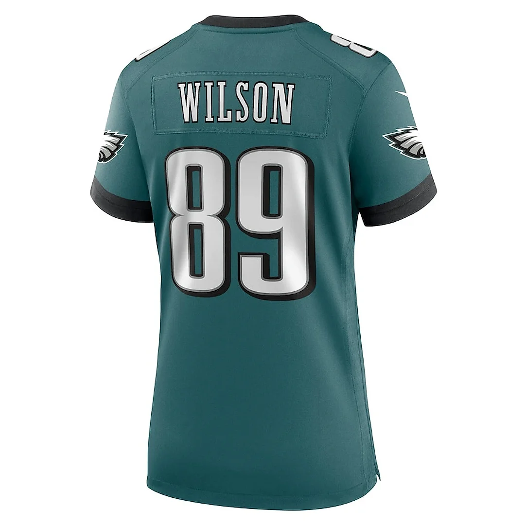 Zennovawear Johnny Wilson 89 Philadelphia Eagles Women's Team Game Jersey - Midnight Green