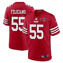 Zennovawear Jon Feliciano 55 San Francisco 49ers NFC Champions Patch Game Men Jersey - Scarlet