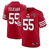 Zennovawear Jon Feliciano 55 San Francisco 49ers NFC Champions Patch Game Men Jersey - Scarlet