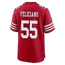Zennovawear Jon Feliciano 55 San Francisco 49ers NFC Champions Patch Game Men Jersey - Scarlet