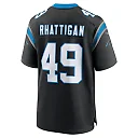 Zennovawear Jon Rhattigan 49 Carolina Panthers Game Men Jersey - Black