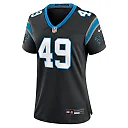 Zennovawear Jon Rhattigan 49 Carolina Panthers Women's Game Jersey - Black