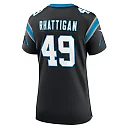 Zennovawear Jon Rhattigan 49 Carolina Panthers Women's Game Jersey - Black