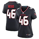 Zennovawear Jon Weeks 46 Houston Texans Women's Team Game Jersey - Navy