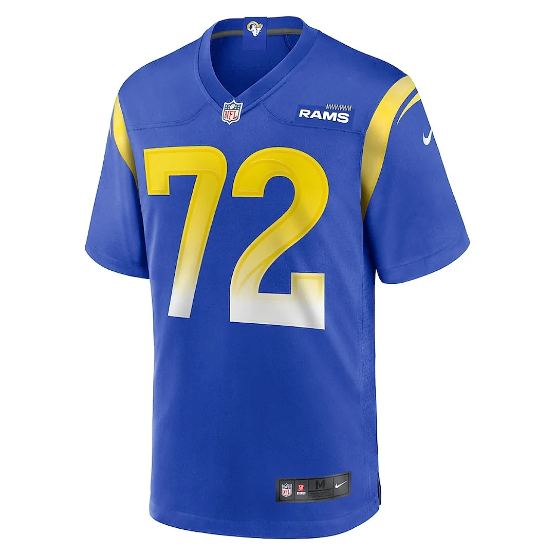 Zennovawear Jonah Jackson 72 Los Angeles Rams Game Men Jersey - Royal