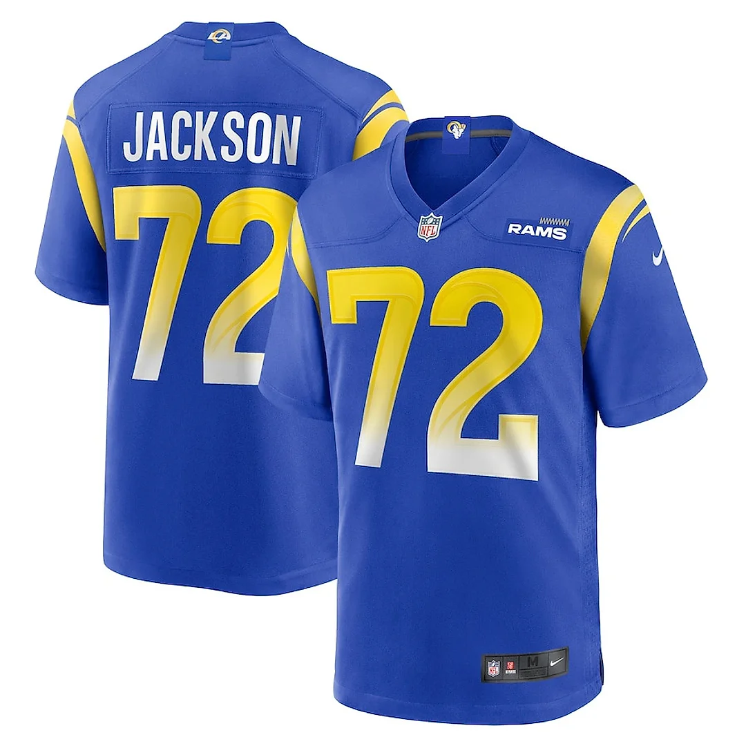 Zennovawear Jonah Jackson 72 Los Angeles Rams Game Men Jersey - Royal