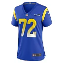 Zennovawear Jonah Jackson 72 Los Angeles Rams Women's Game Jersey - Royal