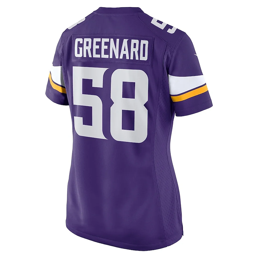 Zennovawear Jonathan Greenard 58 Minnesota Vikings Women's Game Jersey - Purple