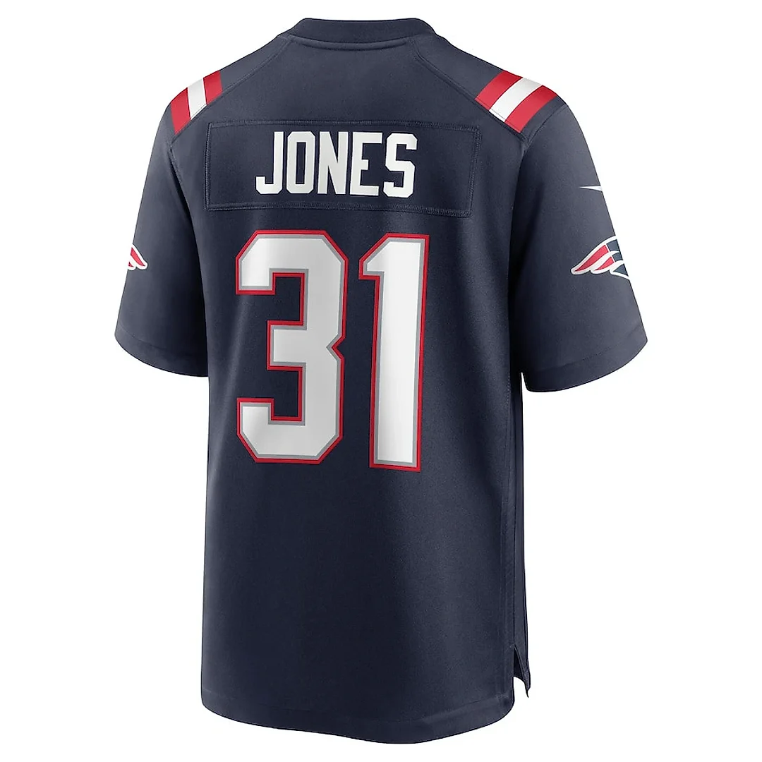 Zennovawear Jonathan Jones 31 New England Patriots Men Game Jersey - Navy