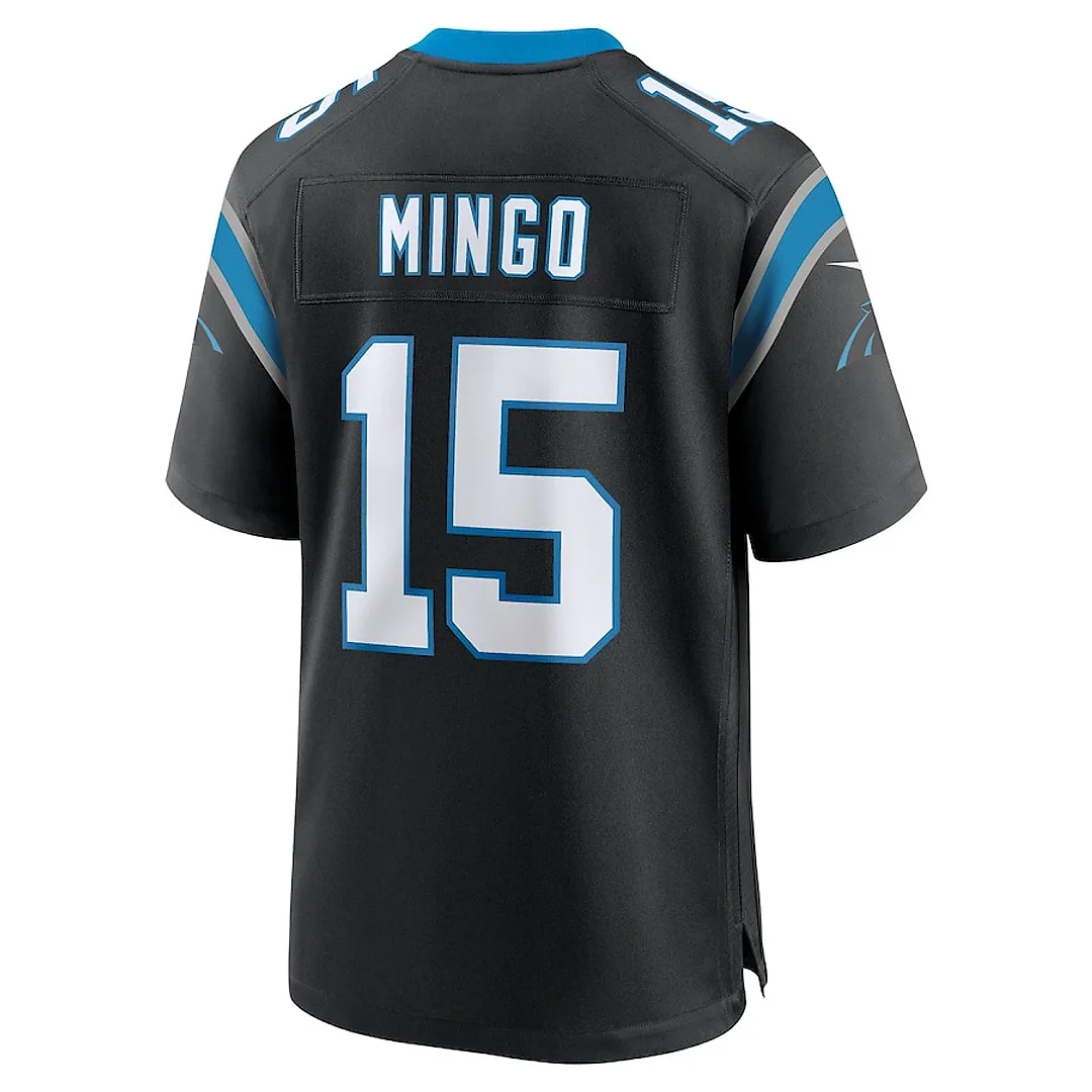 Zennovawear Jonathan Mingo 15 Carolina Panthers Game Men Jersey - Black