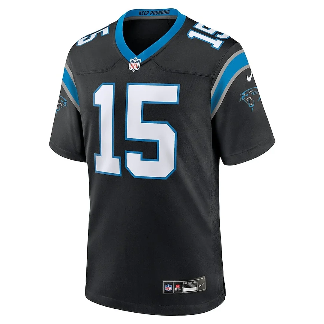 Zennovawear Jonathan Mingo 15 Carolina Panthers Game Men Jersey - Black