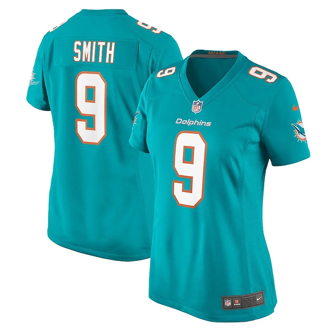 Zennovawear Jonnu Smith 9 Miami Dolphins Women's Game Jersey - Aqua