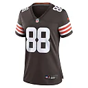 Zennovawear Jordan Akins 88 Cleveland Browns Women's Game Jersey - Brown