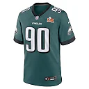 Zennovawear Jordan Davis 90 Philadelphia Eagles Super Bowl LIX YOUTH Jersey - Midnight Green
