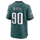 Zennovawear Jordan Davis 90 Philadelphia Eagles Super Bowl LIX YOUTH Jersey - Midnight Green