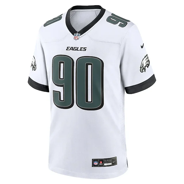 Zennovawear Jordan Davis 90 Philadelphia Eagles White Game Men Jersey - White