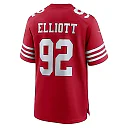 Zennovawear Jordan Elliott 92 San Francisco 49ers Team Game Men Jersey - Scarlet