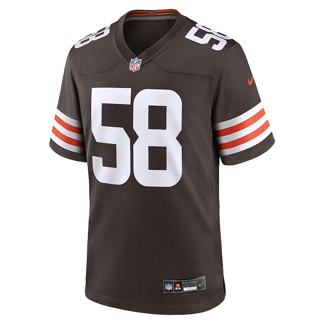 Zennovawear Jordan Hicks 58 Cleveland Browns Game Men Jersey - Brown