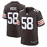 Zennovawear Jordan Hicks 58 Cleveland Browns Game Men Jersey - Brown