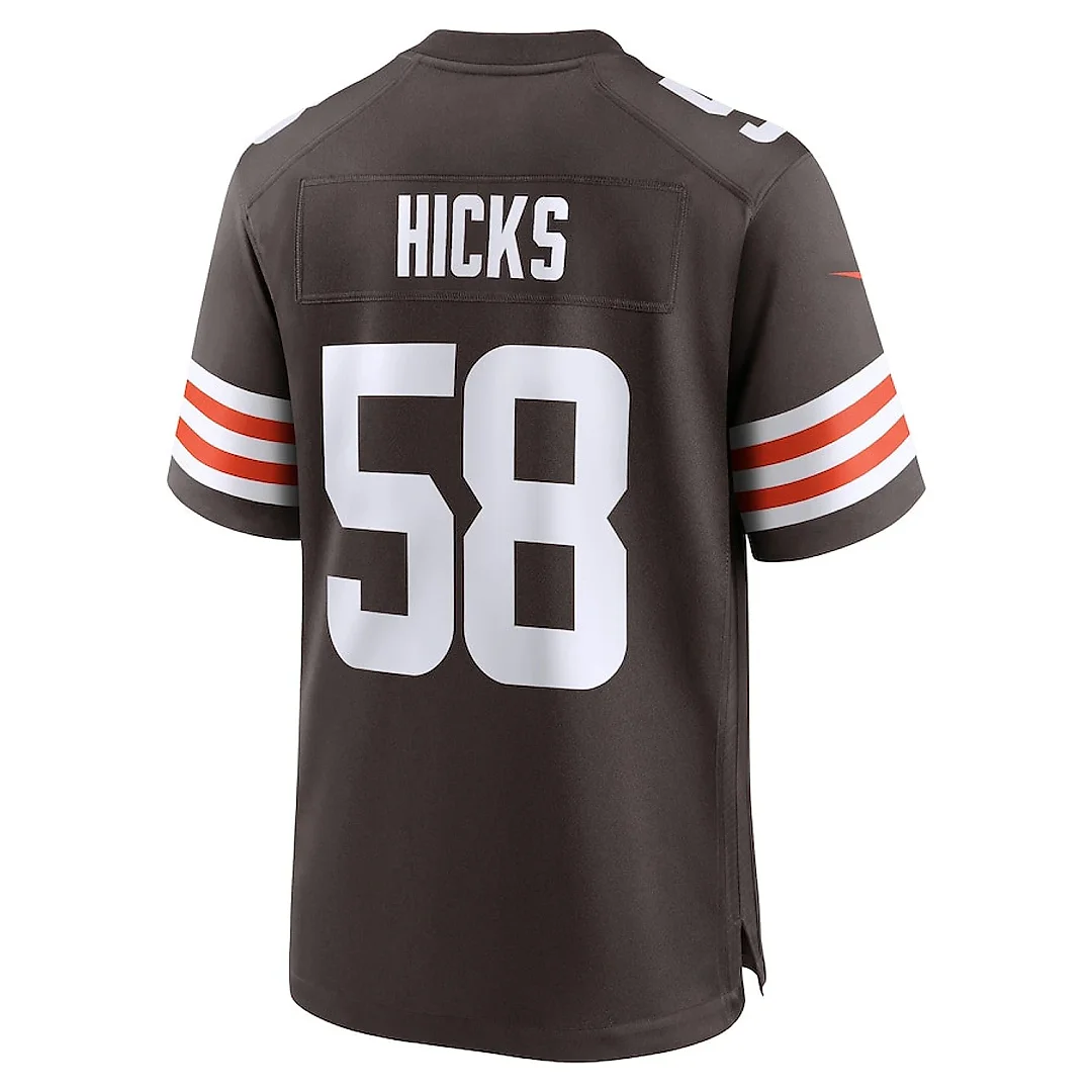 Zennovawear Jordan Hicks 58 Cleveland Browns Game Men Jersey - Brown