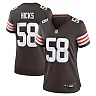 Zennovawear Jordan Hicks 58 Cleveland Browns Women's Game Jersey - Brown